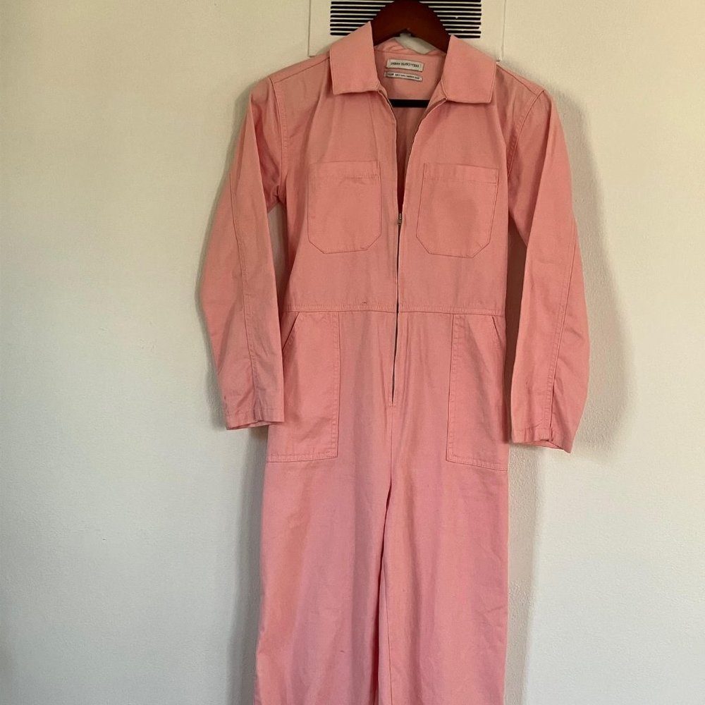 Urban Outfitters Rosie Pink Utility Jumpsuit